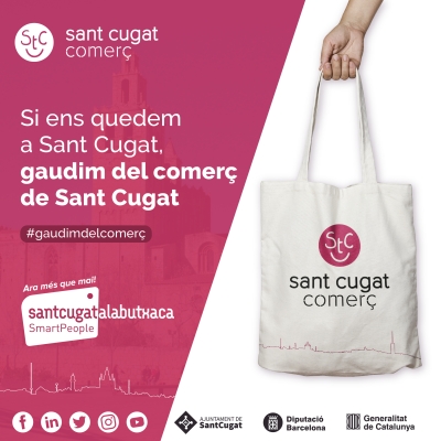Sant Cugat Comerç engega la campanya ‘Si ens quedem a Sant Cugat, gaudim del comerç de Sant Cugat’ per incentivar les compres a la ciutat
